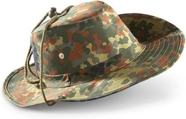 Mil-Tec Flecktarn Camo Boonie Bush Hat Adjustable Lanyard Style Strap Si... - $364.85 MXN