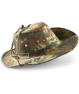 Mil-Tec Flecktarn Camo Boonie Bush Hat Adjustable Lanyard Style Strap Si... - $364.85 MXN