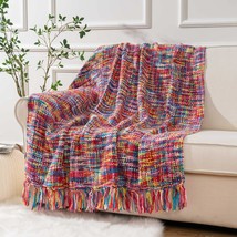 Battilo Home Multicolor Throw Blanket For Couch, Bed, Home Decor, 50&quot;X60&quot; - £36.89 GBP