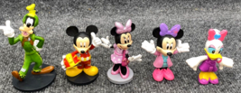 Disney Collectible Mini Figures Minnie Mickey Mouse Goofy Daisy Lot of 5 - £12.50 GBP