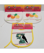 3 Vintage 1992 Gerber Baby Dribbler Bibs Tropical Tesoros - New NOS! Rar... - $41.82