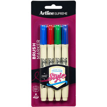 Artline Supreme Brush Markers 4pk (Assorted) - $19.94
