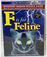 F is for Feline Mystery (2) 500 Piece Puzzles In One Box NEW FACTORY SEALED - $247.32 MXN