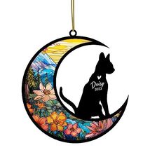 NETHOUSE Personalized Cat Memorial Suncatcher, Custom with Name Cat Bree... - £14.04 GBP