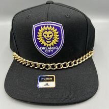 Orlando City Hat Women Black Adidas MLS Strap Back Cap New - $17.94