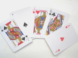 Jumbo Regular Modern Playing Cards 4&quot; x 5&quot; Large Print Boxed Brand New! - £6.22 GBP