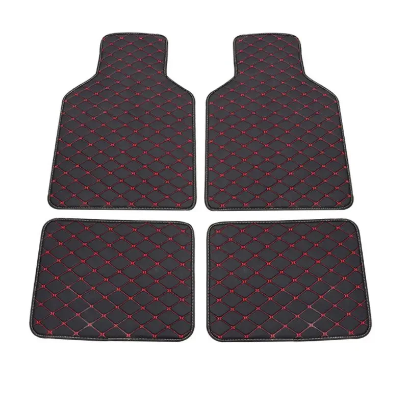 Universal Car Floor Mats PU Leather Floor Mats Liners For Cars Truck SUV Front - £25.36 GBP