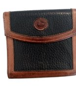  Vintage Dooney &amp; Bourke Black Pebbled Leather Wallet - £19.53 GBP