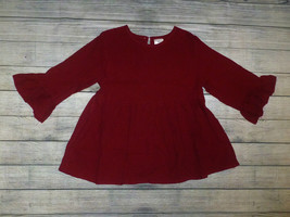 NEW Boutique Girls Red Bell Sleeve Shirt 6-7 - £8.78 GBP