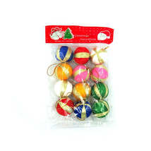 12Pcs Mini Multicolored Christmas Balls Baubles Party Xmas Tree Decorations Hang - £7.91 GBP