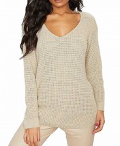 BP. Women&#39;s Sweater, Braided Knit V-Neck Pullover Size XXS Sand Beige - £15.52 GBP