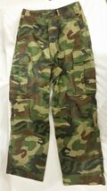 VINTAGE KOREAN MILITARY BDU WOODLAND PANTS 28 Waist X 28.5 Inseam JJ 973 - €19,16 EUR