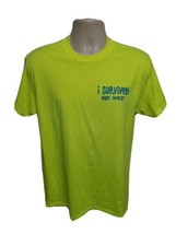 Bob and Donnas Keywest Florida I Survived Adult Medium Green TShirt - $19.80