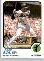 2022 Topps Heritage High Number #627 Jorge Soler NM-MT Marlins ID:59362 - £1.36 GBP