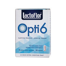 Lactoflor Opti6 Capsules probiotic + prebiotic immune system booster 30 pills - £20.20 GBP