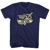 Top Gun Fighter Jet Logo F14 Tomcat Men&#39;s T Shirt Cruise Maverick Goose ... - $22.50+