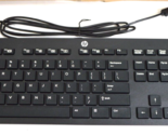 HP USB Slim Wired Black Keyboard 803181-001 - £9.02 GBP