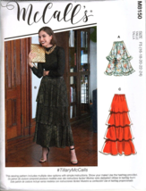 McCall&#39;s M8150 Misses 16 to 24 Mini and Maxi Tiered Skirts Uncut Sewing Pattern - £11.95 GBP