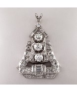 4.75 Karat Diamant Farblos / Vs Reinheit Pagode Platinum Tropfen Anhänger - $214,305.94 MXN