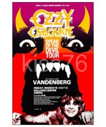 Ozzy Osbourne 1983 20 x 30 Inch Speak Of The Devil Reproduction Tour Poster - $54.70 CAD