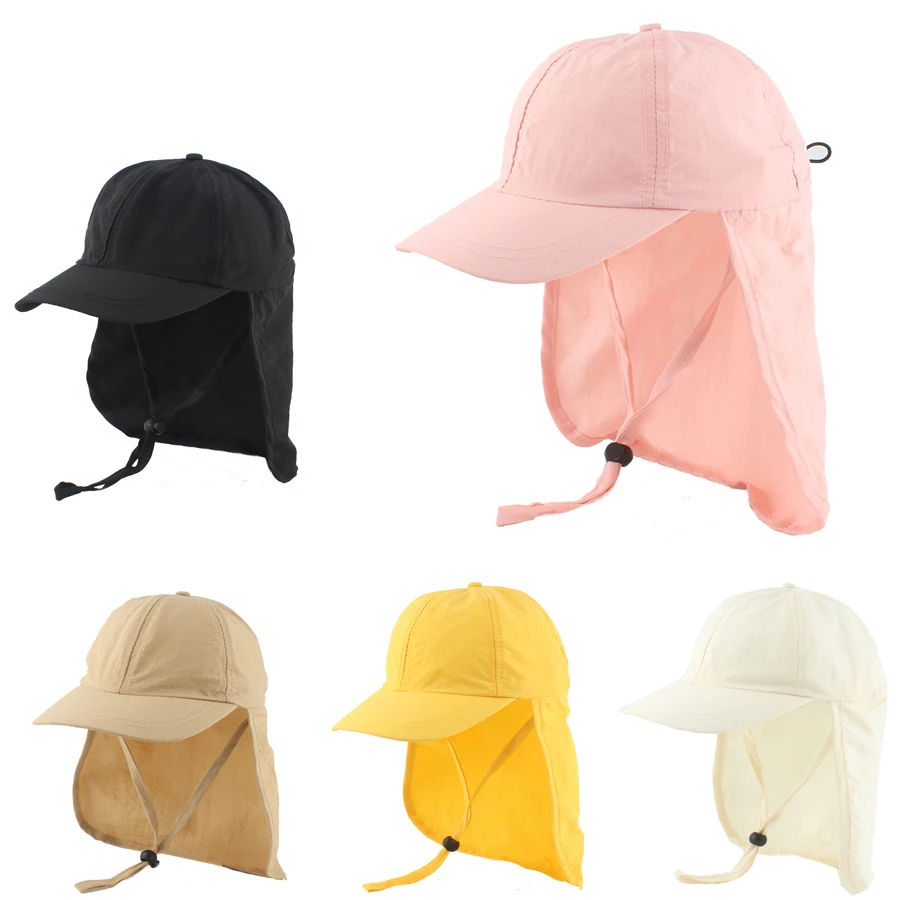Quick-drying Children&#39;s Bucket Hats For Kids 3 To 8 Years Old Wide Brim UV - £12.18 GBP