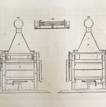 Cloth Shearing Machines Woodcut 1852 Victorian Industrial Print Drawing ... - $39.99