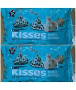 Hershey's Kisses ~ Sugar Cookie White Chocolate Candy 9 oz BB 6/25 ~ 2 B... - $21.73