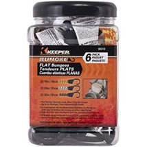 Keeper 06318 6 Piece Flat Bungee Cord Assortment (18&quot;, 24&quot;, 32&quot;), 6 Pack - $29.24