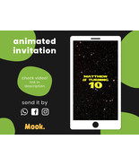 Star Wars Video Invitation Animated, Star Wars Digital Birthday Invitation - $13.00