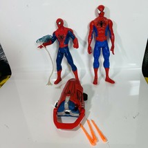 Hasbro Marvel Spiderman Wrist Dart Shooter 2011-2012 plus 2 Spider Man Figures - £15.61 GBP