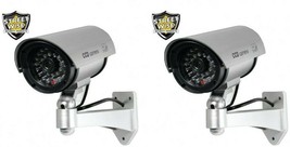 2 - Dummy Security Camera Fake 5 Inch IR Flashing Light  Surveillance  I... - $39.05