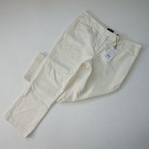 NWT THEORY Crop Pant in Ivory Moleskin Twill Stretch Cotton Flare 12 $285 - $42.00