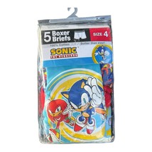 Sonic The Hedgehog 5 Pack Boys Boxer Briefs Size 4 X-Small NEW - £15.07 GBP
