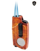 Vector - Xcaliber Double Flame w/Cutter Mahogany Marble - VECTXCALIBUR M... - £38.64 GBP