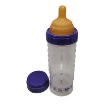Playtex Round Top Fast Nipple Nurser Drop In Baby Bottle Infant 8 oz Purple Vtg - £44.16 GBP