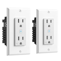 Geeni Wi-Fi Smart Wall Outlet With 2 Plugs And Wireless App Control,, 2 ... - $41.99