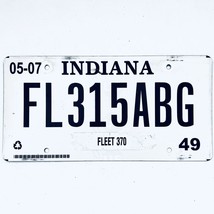2007 United States Indiana Marion County Fleet License Plate FL315ABG - £13.22 GBP