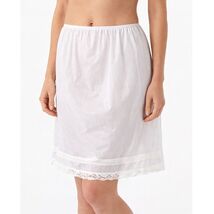 VTG Mary Jane White Half Slip Lace Antron III Nylon NWT S Vintage NOS - $29.95