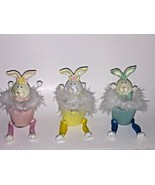 Bunny Cupcakes Set of 3- Easter Decorations - £14.95 GBP