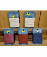 5 NEW J&amp;P Coats Candlewick Yarn 4 Strand 100% Cotton 50 yards 284A  256 ... - $17.25