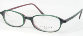 Vintage Sisley Sly 491 620 Green /PLUM Eyeglasses Glasses Frame 49-19-140mm - £53.66 GBP