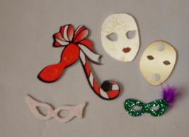 Barbie sister Kelly doll accessory vintage lot fiv paper masks masquerade Mattel - £3.98 GBP