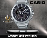 Montre numérique analogique pour homme CASIO Edifice en acier/noir ECB-3... - $129.23