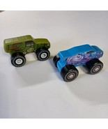 J&#39;adore Paris Nature Wood Mini Toy P  Lot of 2 Monster Trucks T-Rex &amp; Pr... - $272.80 MXN