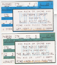 BLUES MUSIC FESTIVAL 1998 99 2 Ticket Stub Lot DETROIT Pine Knob Music T... - £11.60 GBP