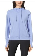 Mondetta Womens Hoodie Purple Full-Zip Pockets Thumbholes Moisture Wicking - $727.52 MXN
