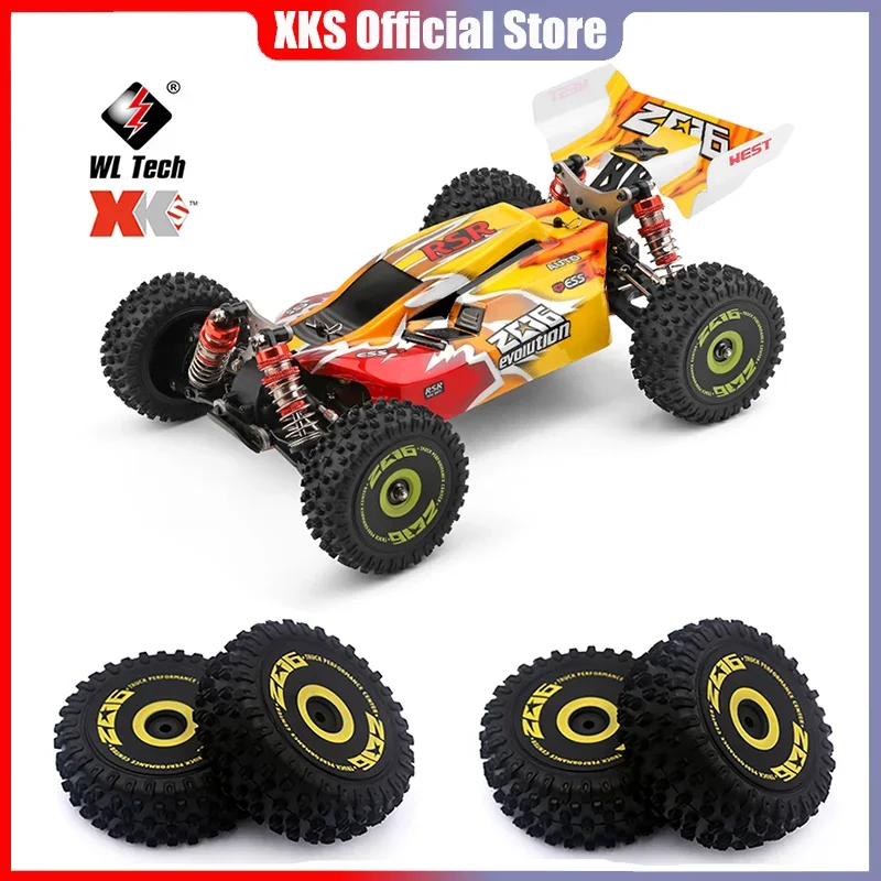 2/4pcs Front Rear Tyre Replacement Anti Slip Rubber Crawler Wheel Tires RC Car - £18.18 GBP+