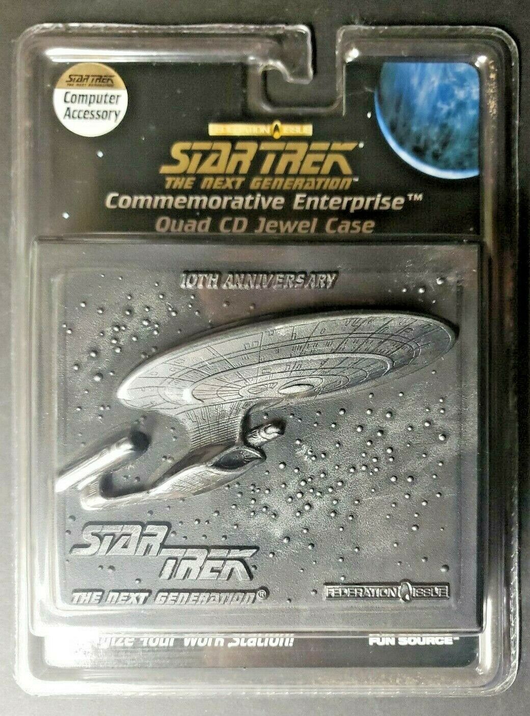 1997 Star Trek The Next Generational 10th Anniversary Quad CD Jewel Case U175 - £7.89 GBP