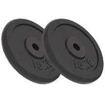 vidaXL Weight Plates 2 pcs 2x22.0 lb Cast Iron - $3,452.50 MXN