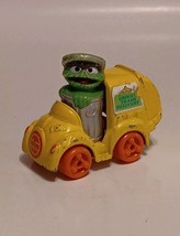 Playskool 1982 Muppets Oscar Grouch Trash Delivery Garbage Truck Diecast - $180.94 MXN